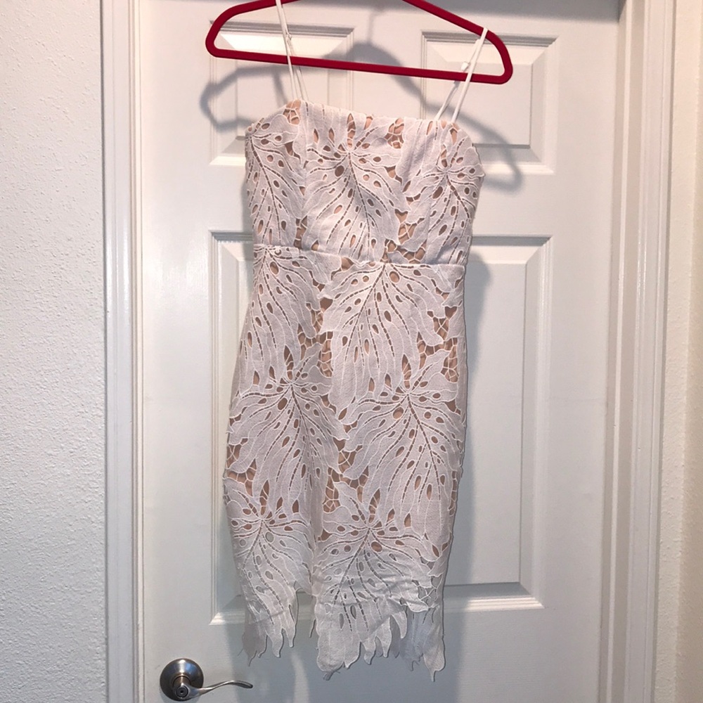 White lace dress